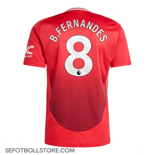 Manchester United Bruno Fernandes #8 Replika Hemmatröja 2024-25 Kortärmad